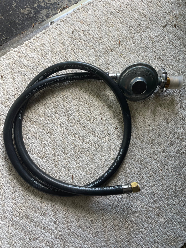 BBQ Gas Hose Regulator SAE Female flare connector Hose 1.34m LPG AGA Approved